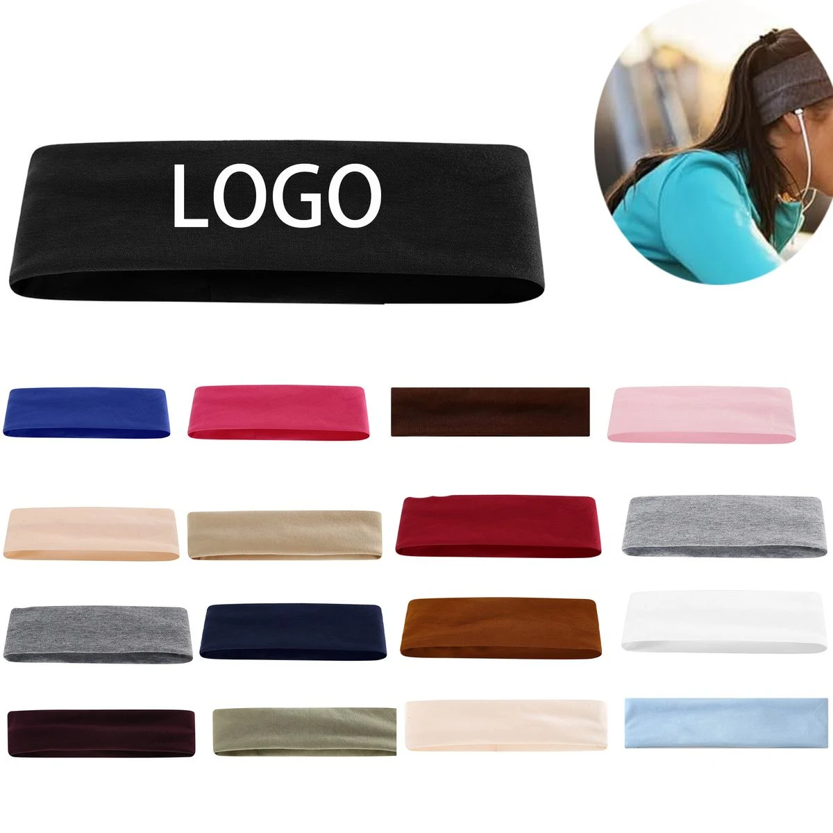 Stretch Fitness Headband Summer Sweatband for Yoga 1