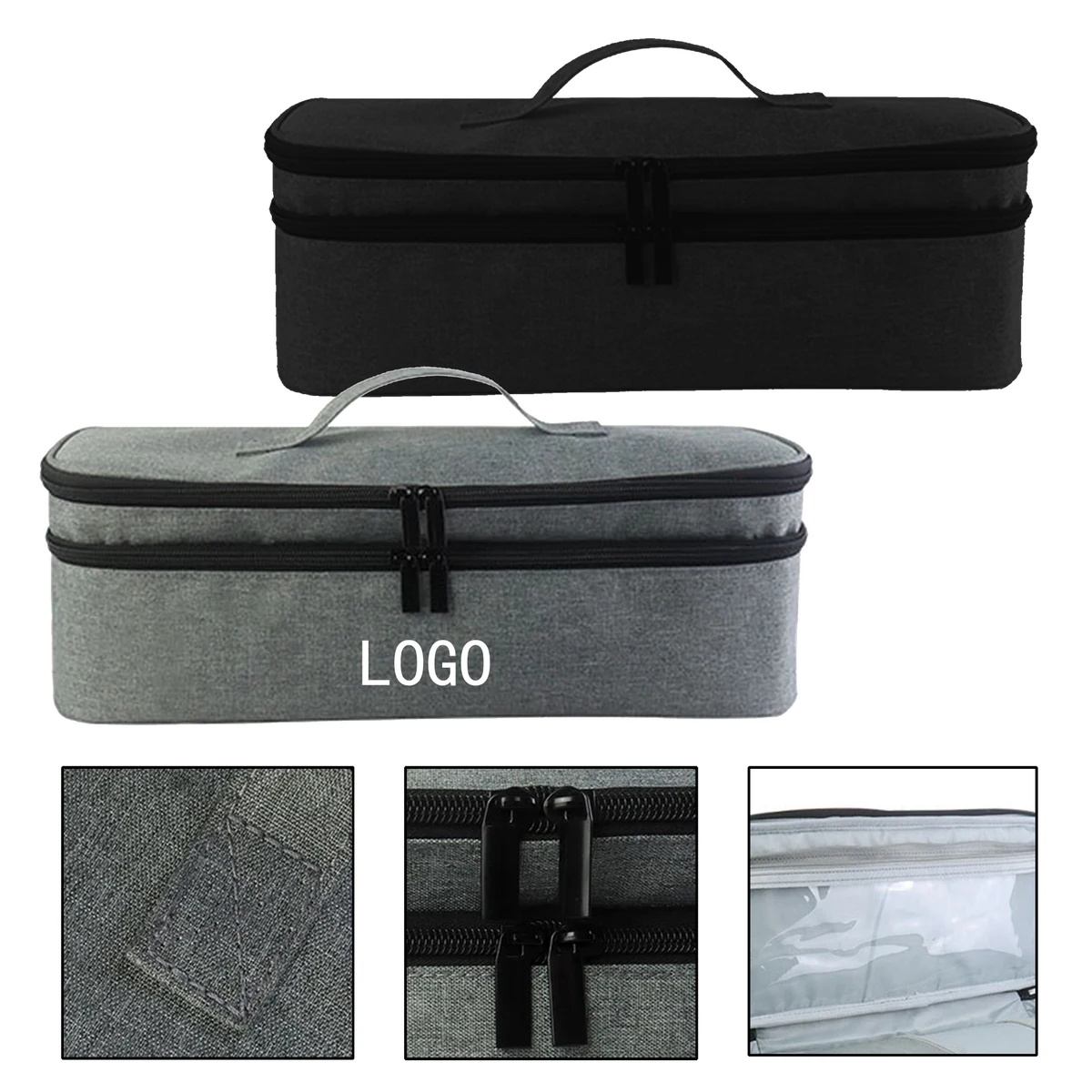 Hair Dryer Organizer Bag Travel Convenient Double Layer 1