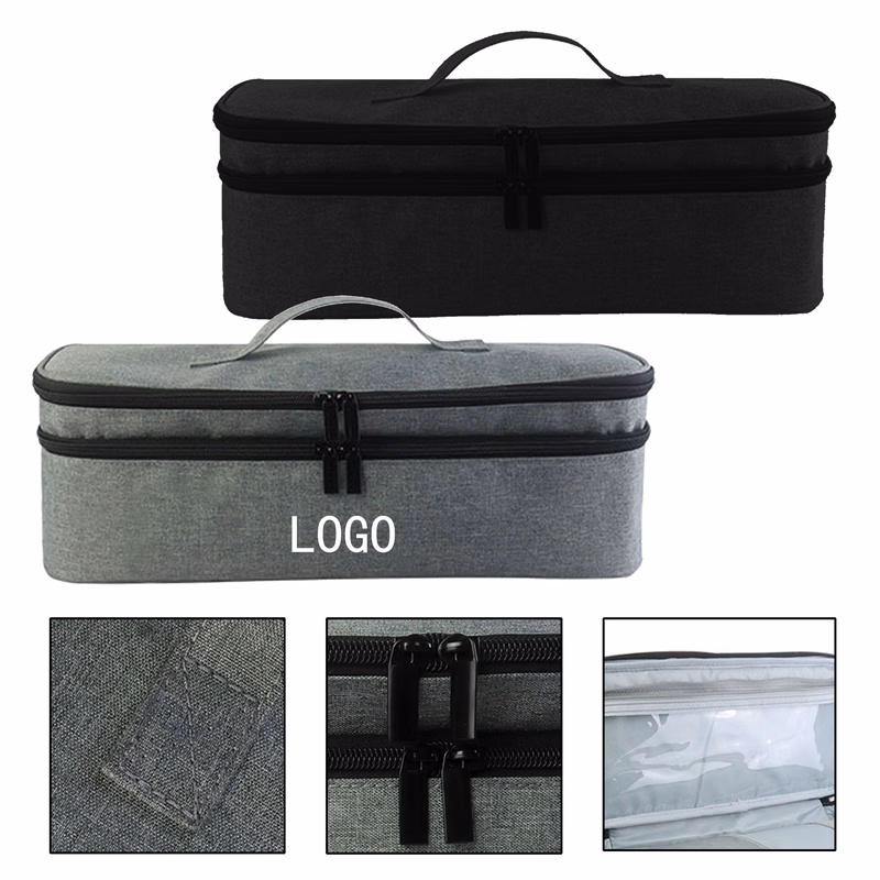 Hair Dryer Organizer Bag Travel Convenient Double Layer