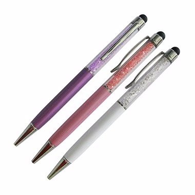 Crystal aluminum stylus pen