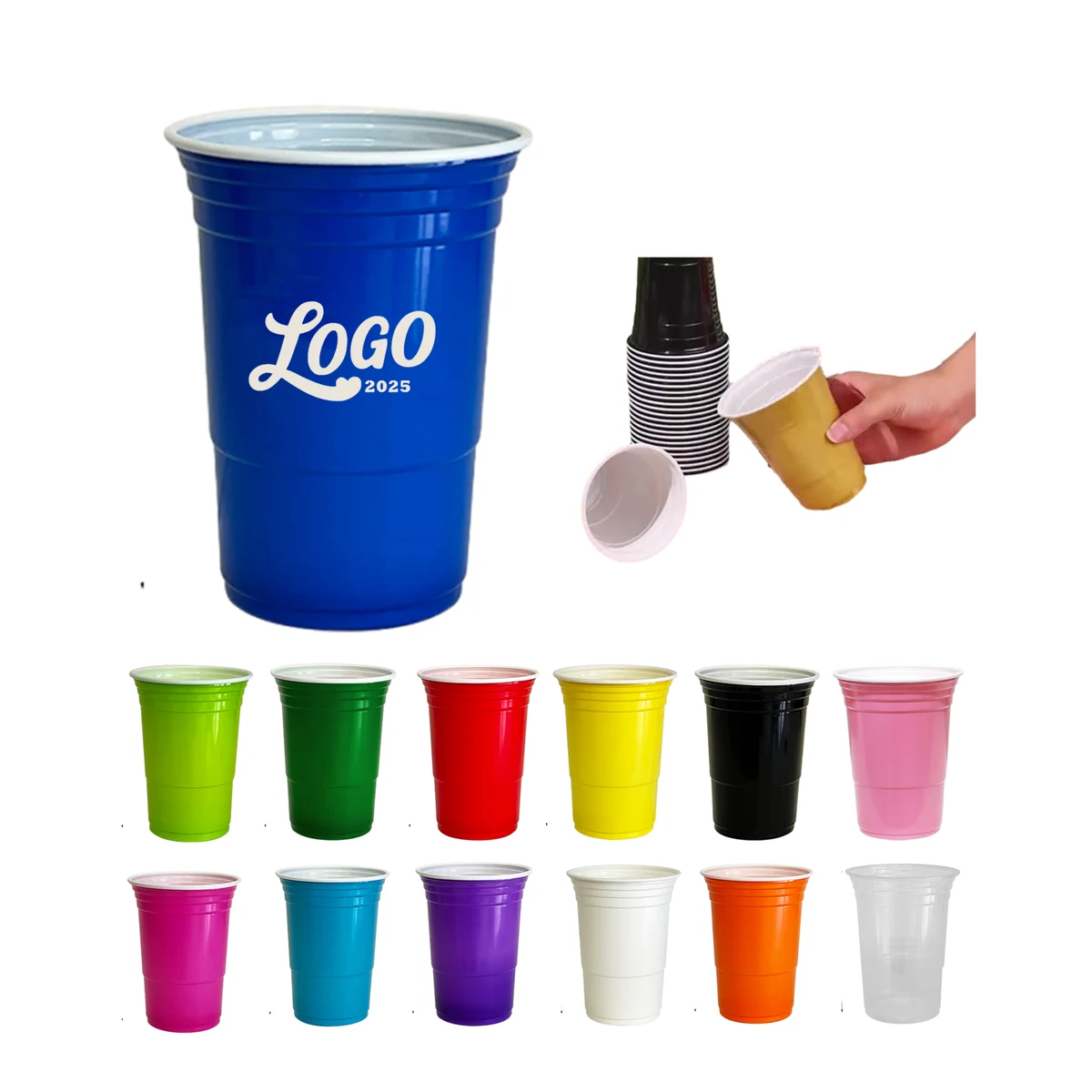 Plastic Party Drink Cups 1