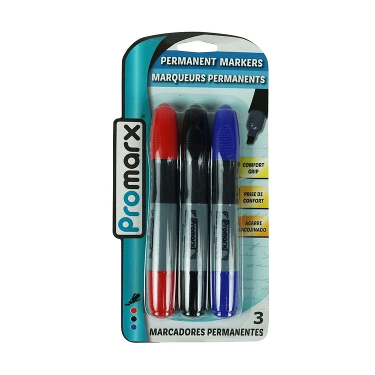Permanent Markers - Assorted Comfort Grip 1