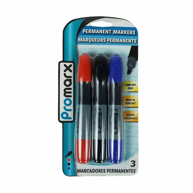 Permanent Markers - Assorted Comfort Grip