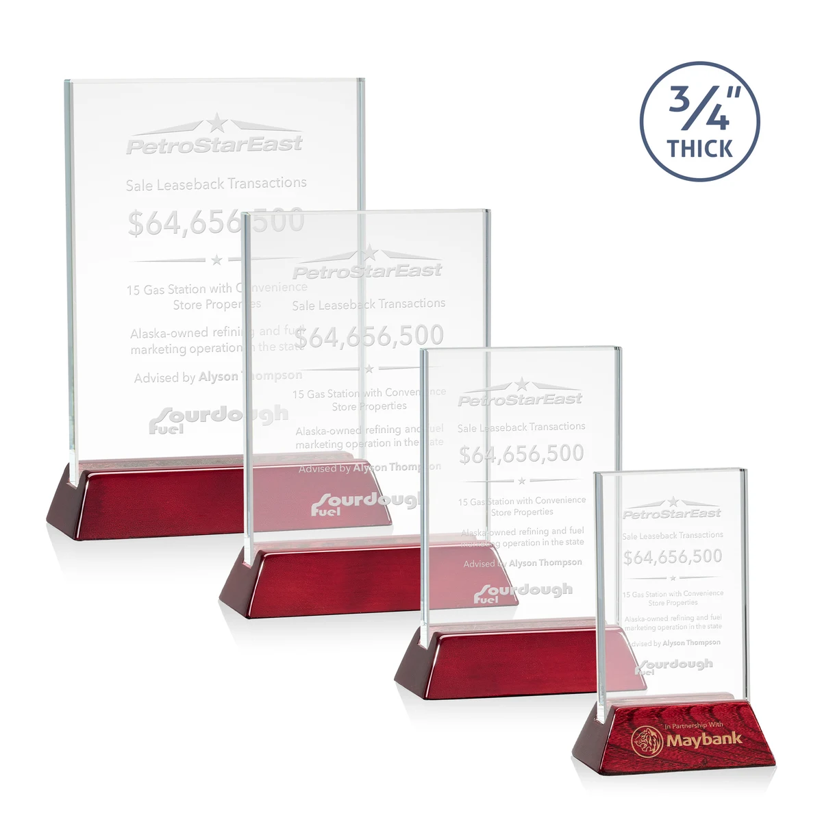 Walkerton Award - Starfire/Rosewood (Vert) 1