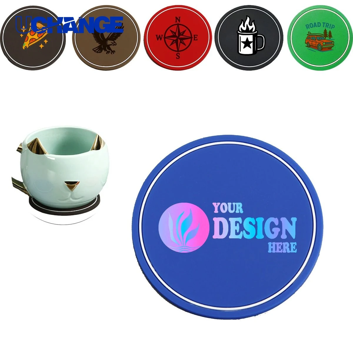 PVC Drink Coaster for Bar and Home Table Use 1