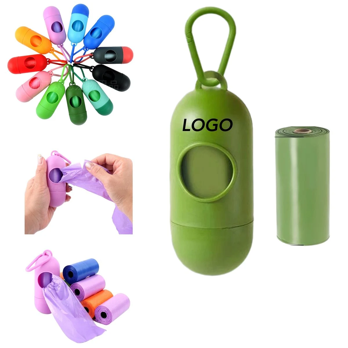 Pet Dog Poop Bags with Dispenser 1