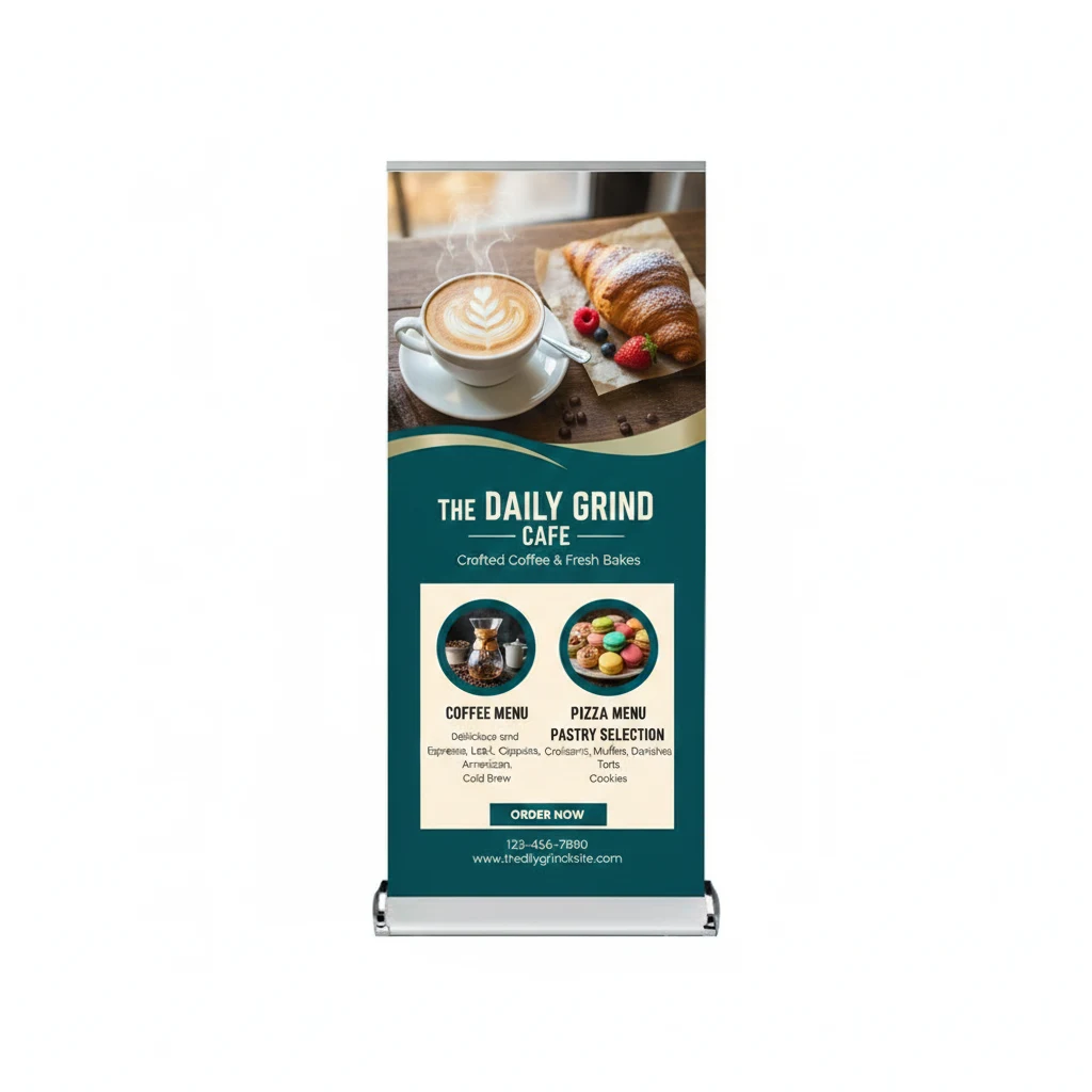 33"W x 80"H Double-Sided Monza™ Premium Retractable Kit, Vinyl 1