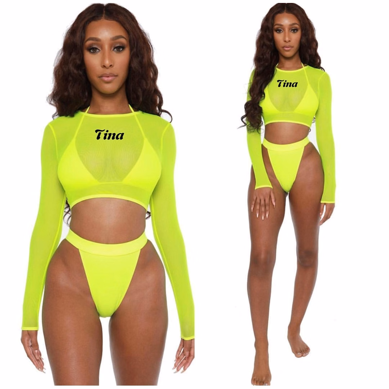 Elastic string strappy women sexy bikini swimsuits swimwear