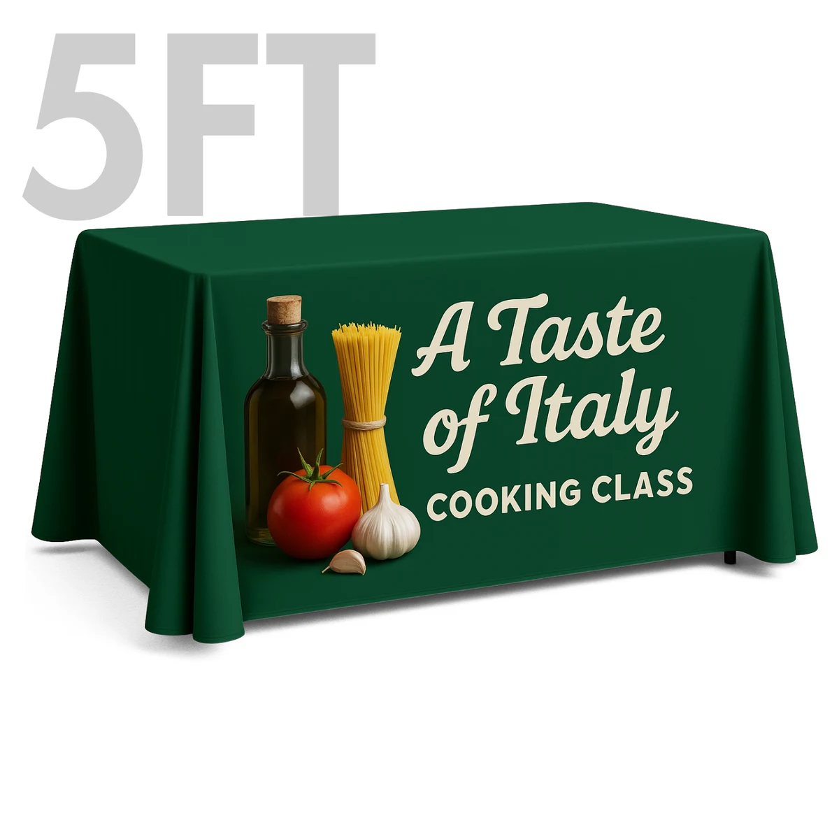 5' Table Throw, Full-Color Front Panel 1