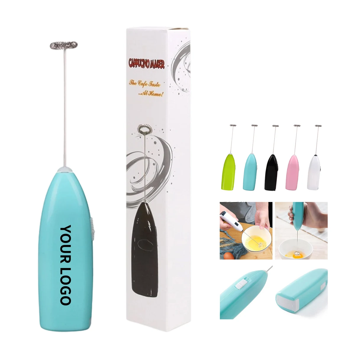Stainless Steel Handheld Milk Frother With Battery Power 1