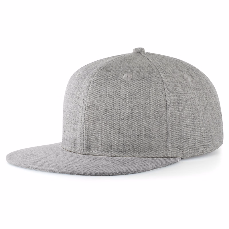 Wool Blend Heather Snapback Cap