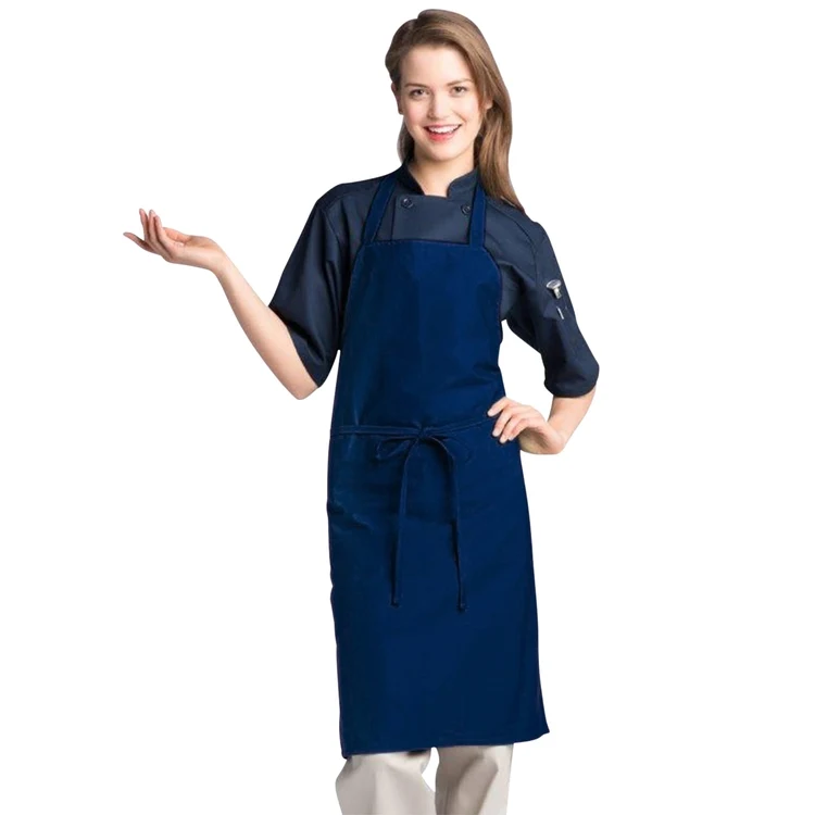 Navy Classic Bib Apron 1