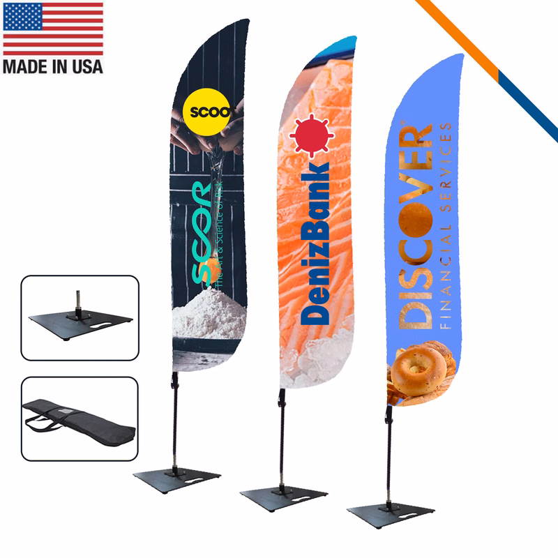 13' World Double-Sided Feather Flag