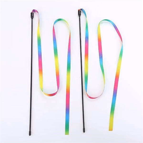 Cat Rainbow Wand String Teaser Toys