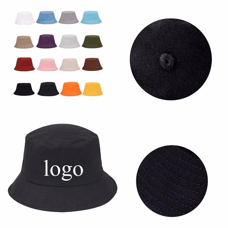 Unisex Plain Casual Bucket Hat