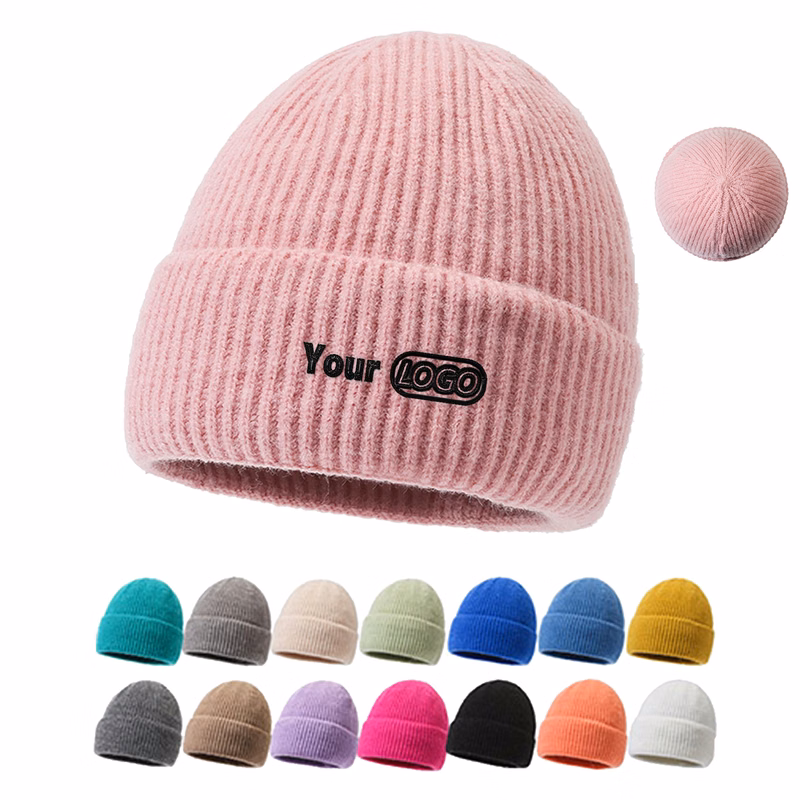 Custom Logo Solid Color Beanie