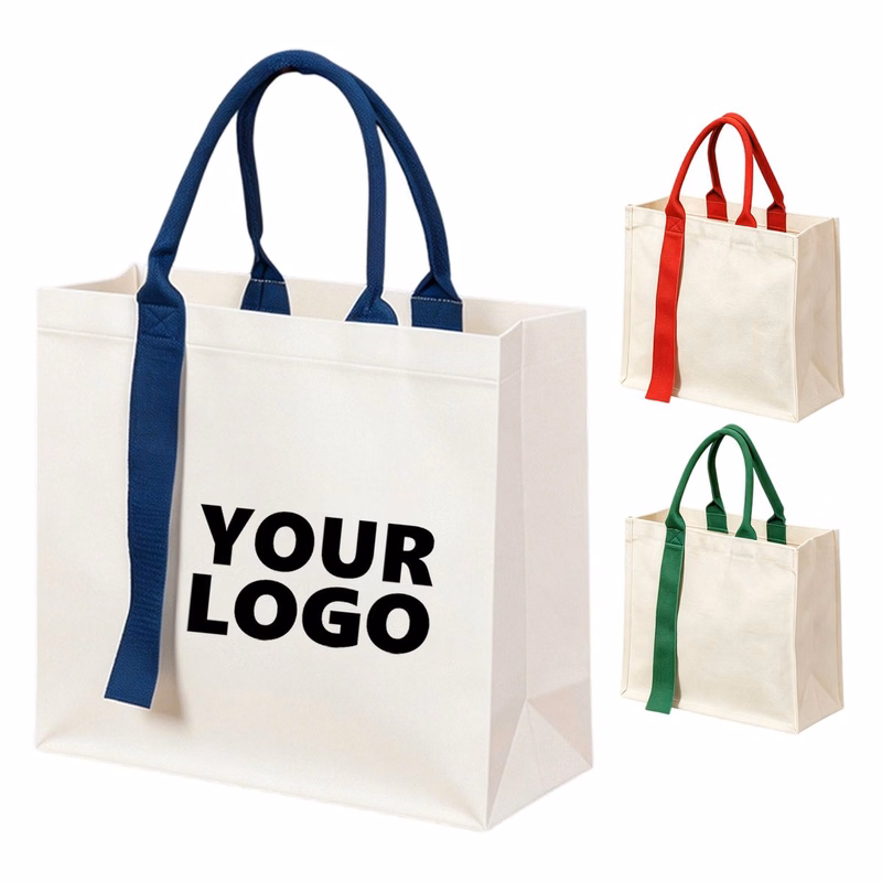 Ribbon Gusset Handle Tote Bag
