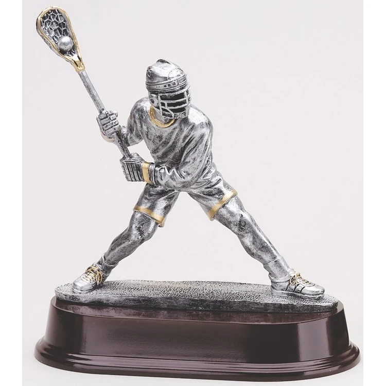 8" Tall Lacrosse Shooter Male Figure Award 1