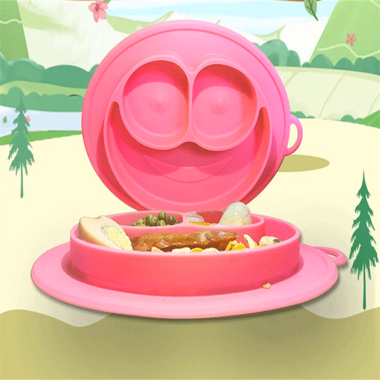 Food grade silicone dinner plate