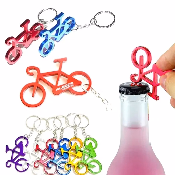 Bicycle Bottle Opener w/Key Chain