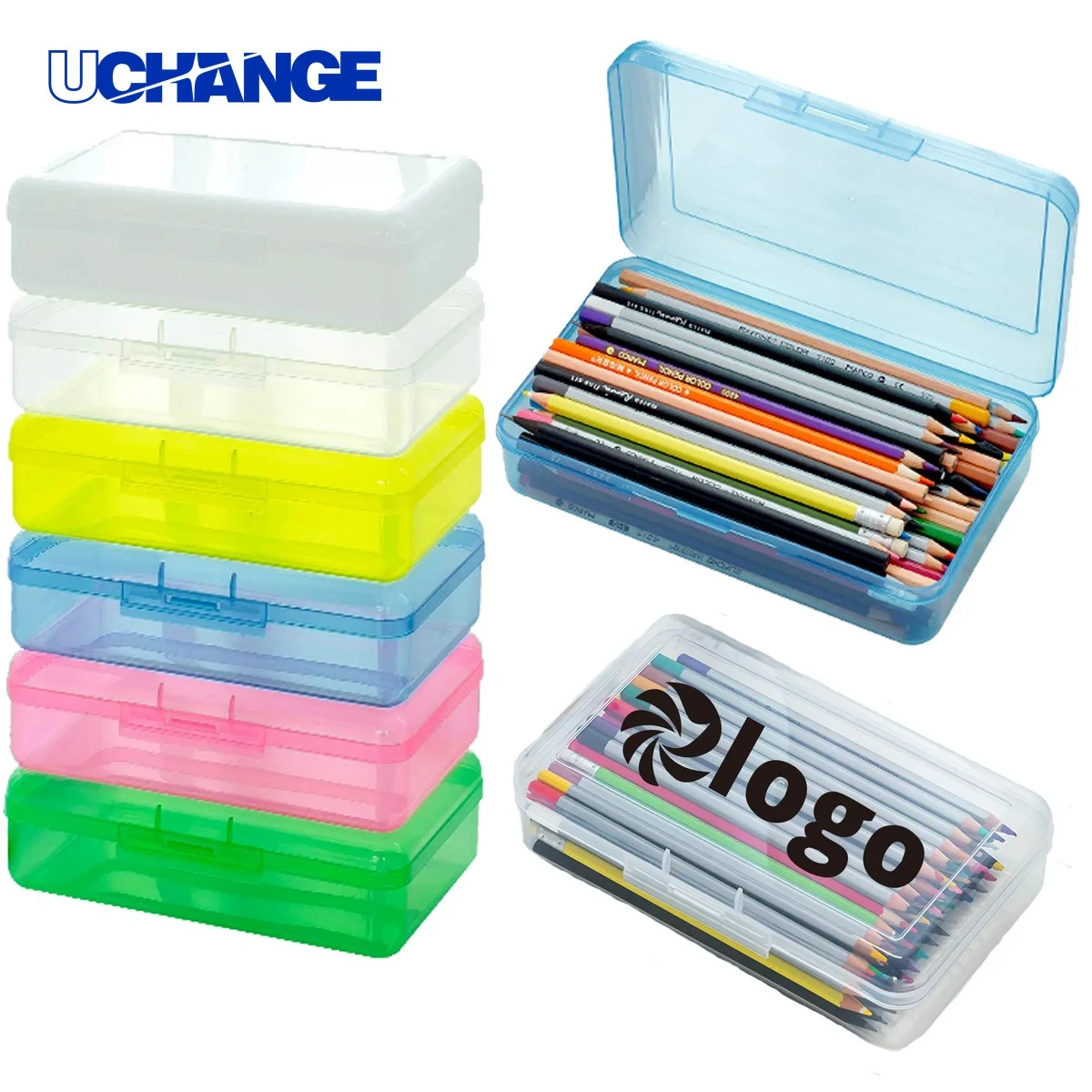 Large Capacity Clear Pencil Box 1