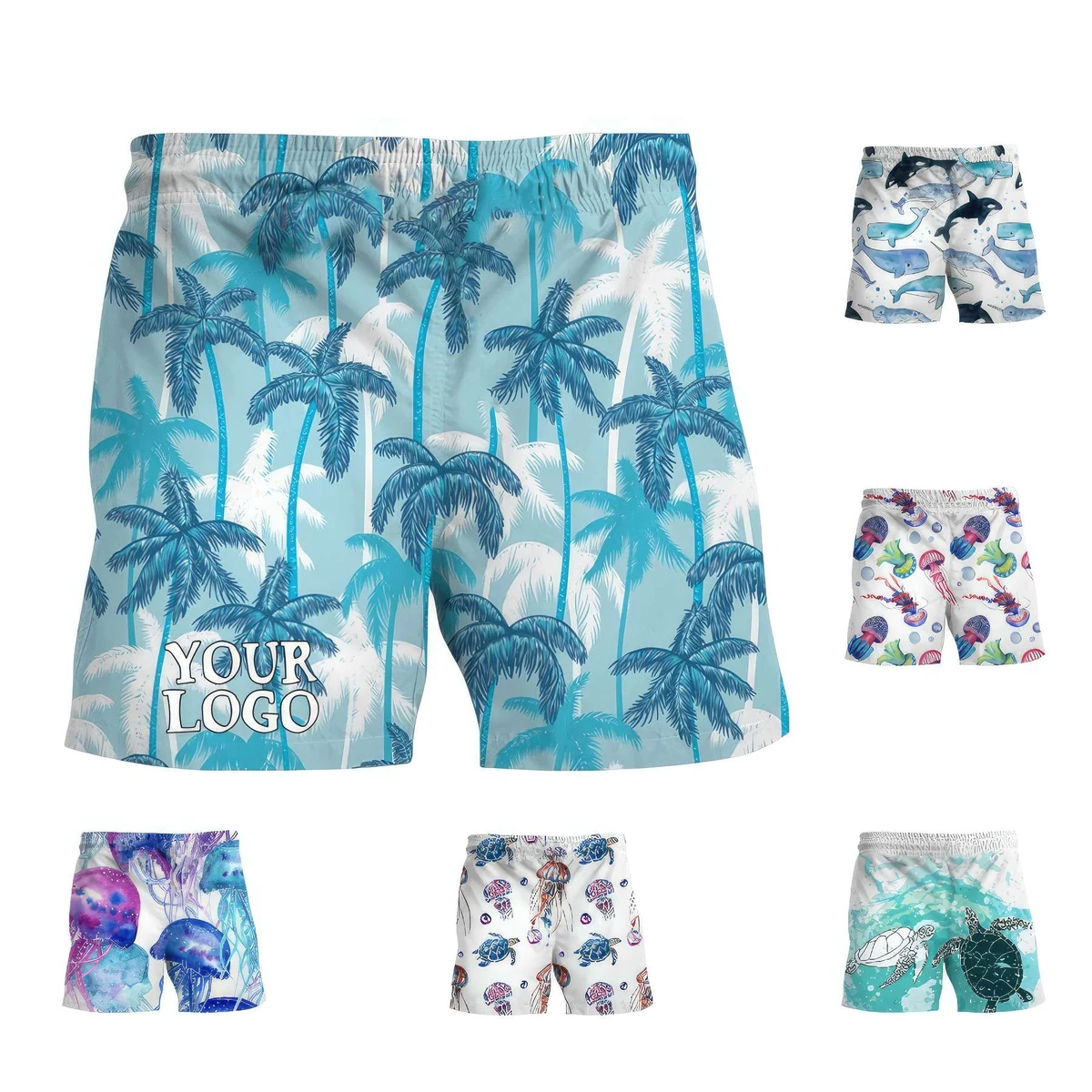 Digital Printing Swimming Trunks Beach Pants 1