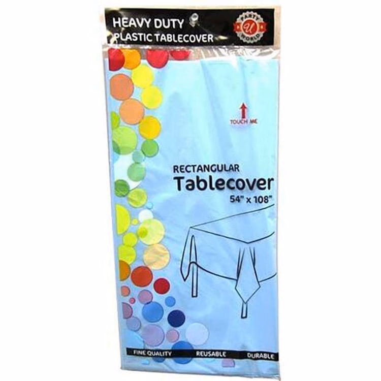 Light Blue Rectangle Table Cover - 54" x 108"