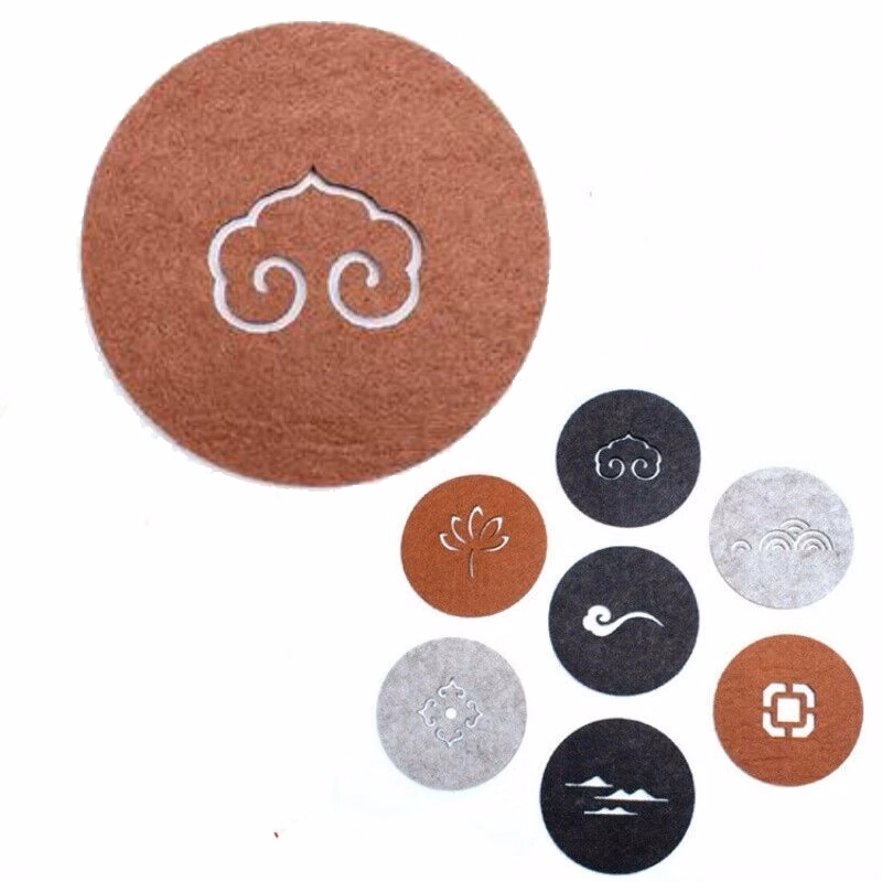 Custom Hollow Out Recycled Felt Coaster