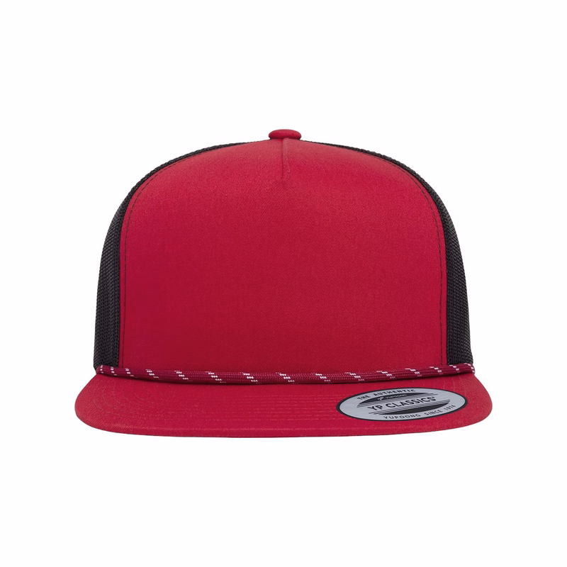 Classic Five-Panel Trucker Rope Cap - 6006BD