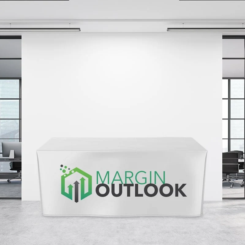 8FT Fitted Trade Show Table Cover - Full Color Imprint 1