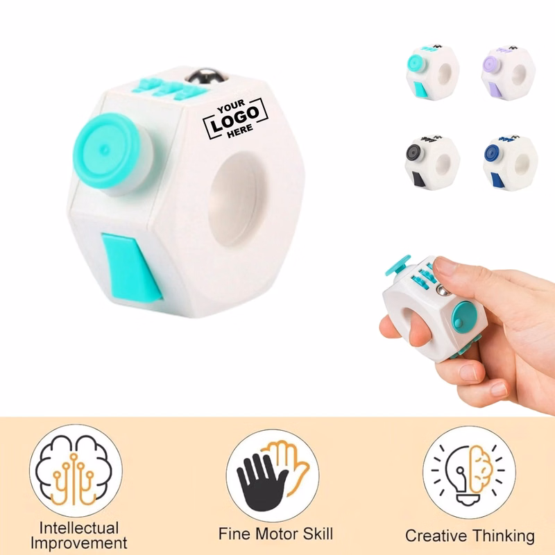 Tactile Rubik's Cube Six Sided Silent Decompression Toy
