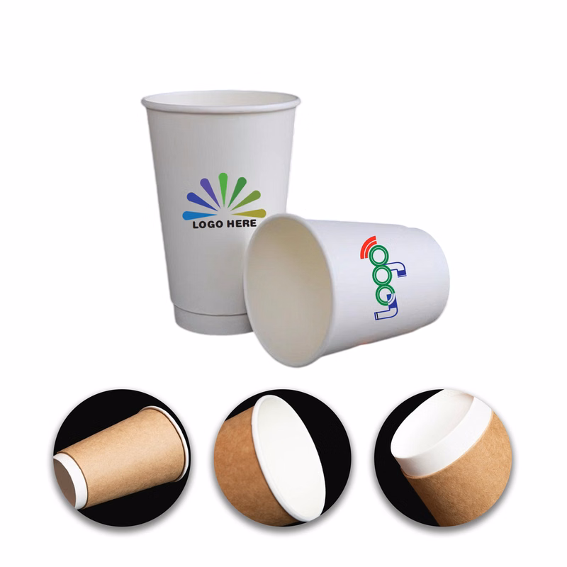 8 oz Double Wall Disposable Coffee Paper Cup