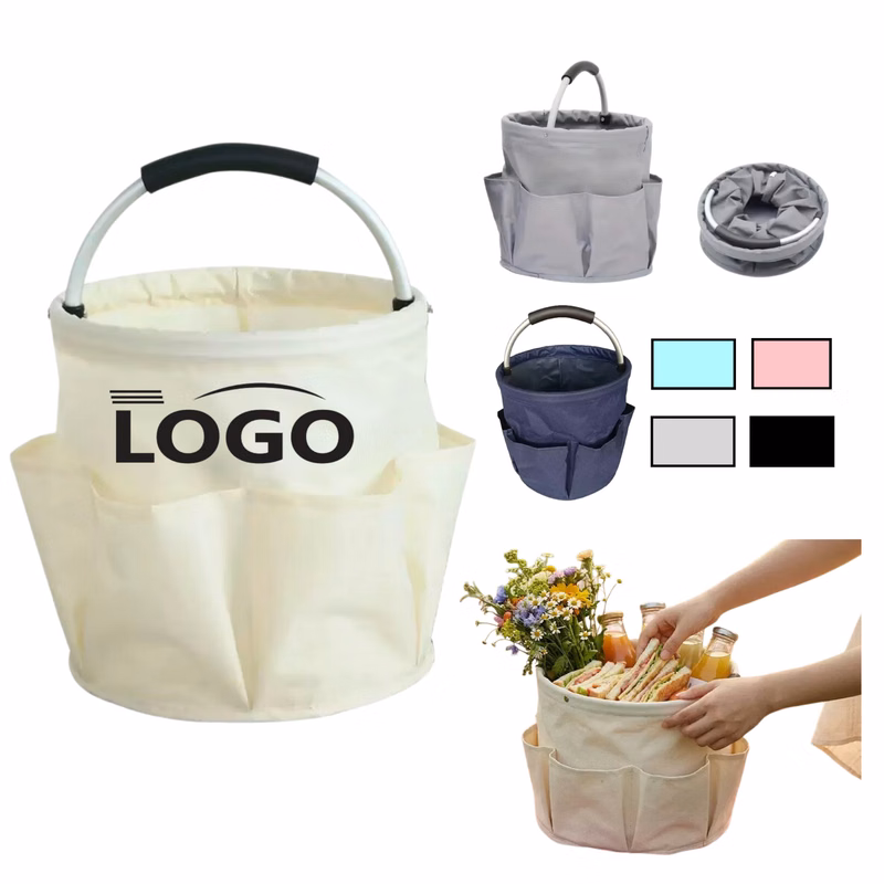 Collapsible Oxford-Fabric Picnic Basket