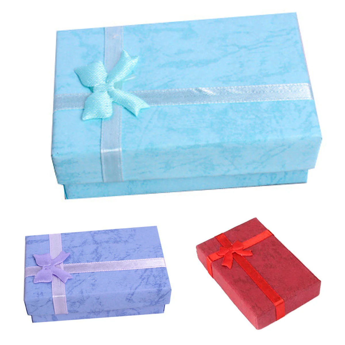 Gift Box Set with Lids and Ribbon Bows 1