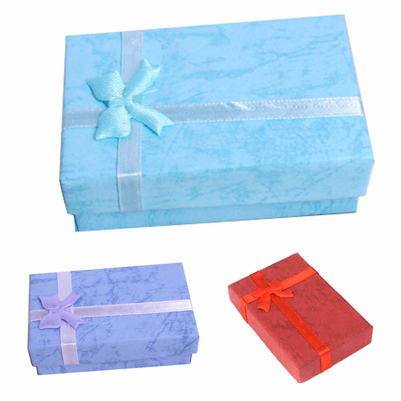 Gift Box Set with Lids and Ribbon Bows