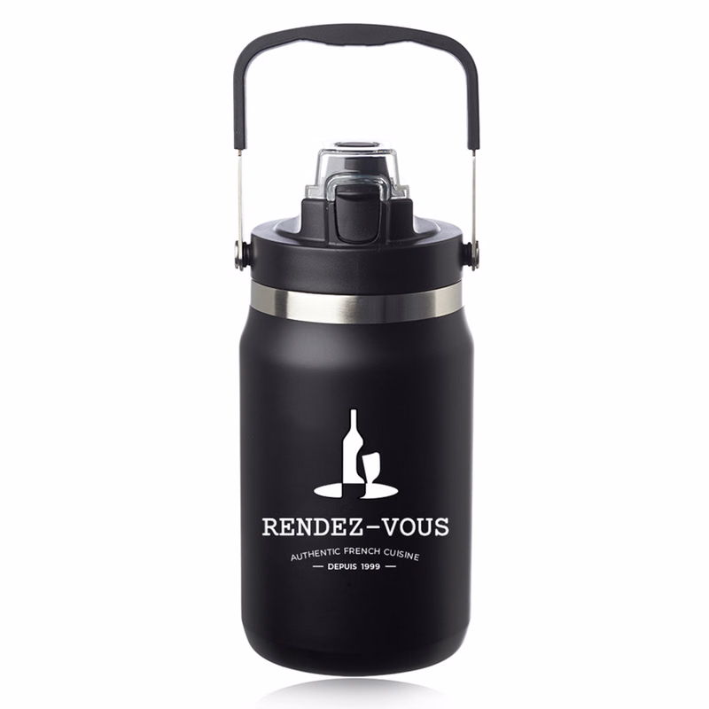 Stainless Steel Water Jug With Handle 64 oz.