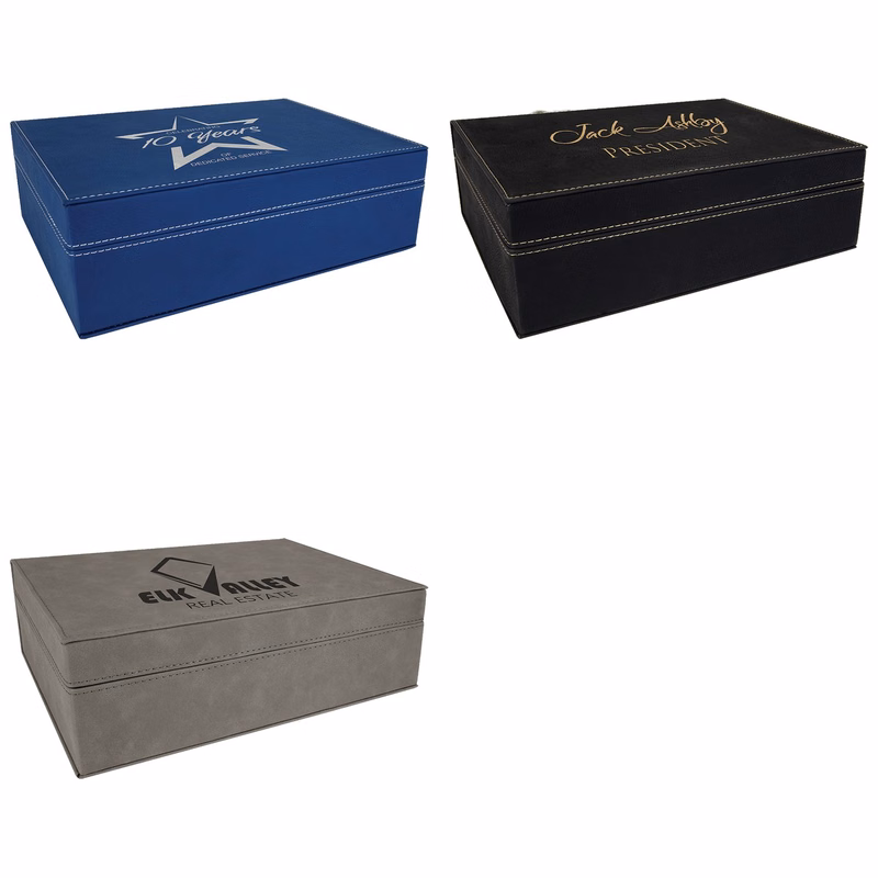 10 1/4" x 7 1/2" Leatherette Premium Gift Box