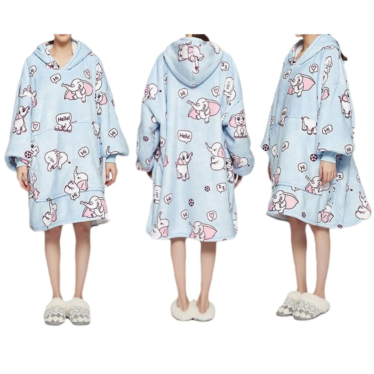 Wearable Oversized Fleece Hoodie 1