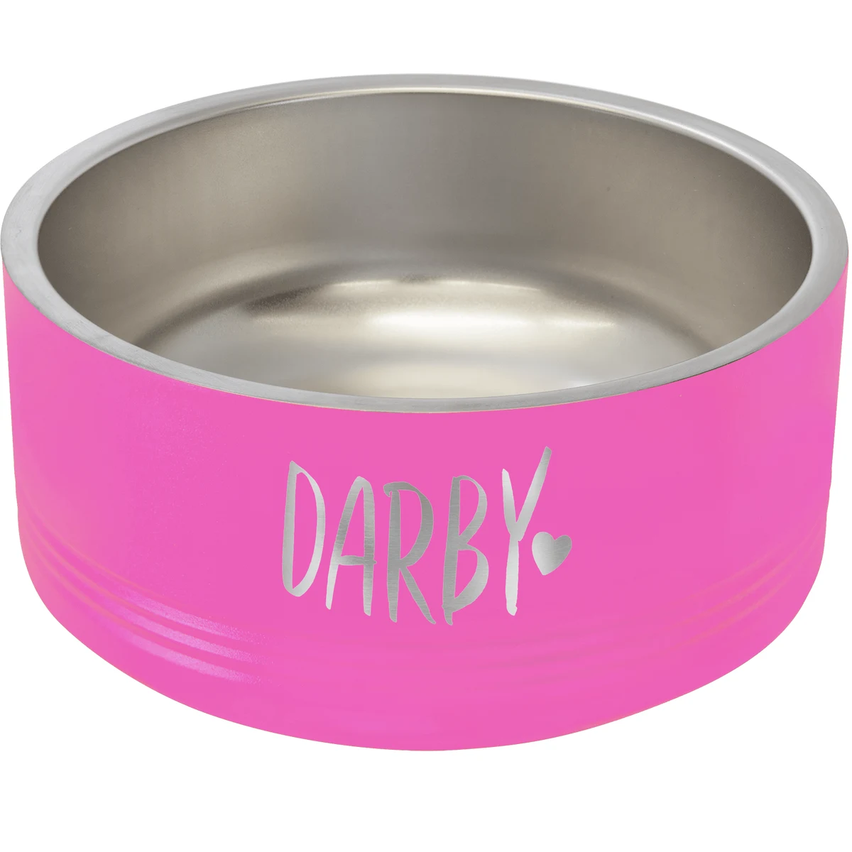 Polar Camel 32 oz. Medium Pink Pet Bowl 1