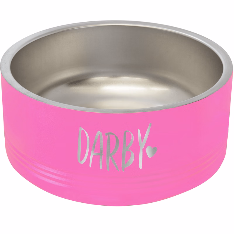 Polar Camel 32 oz. Medium Pink Pet Bowl