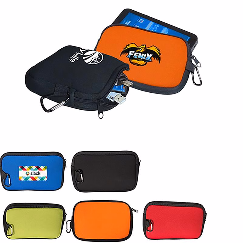 Portable rubber pouch