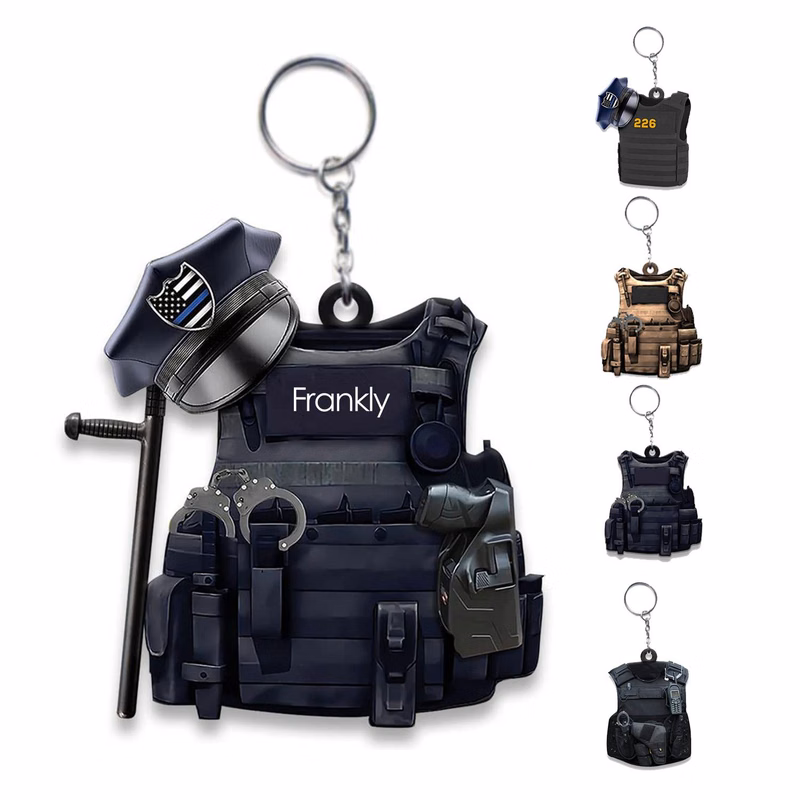 Police Acrylic Keychain