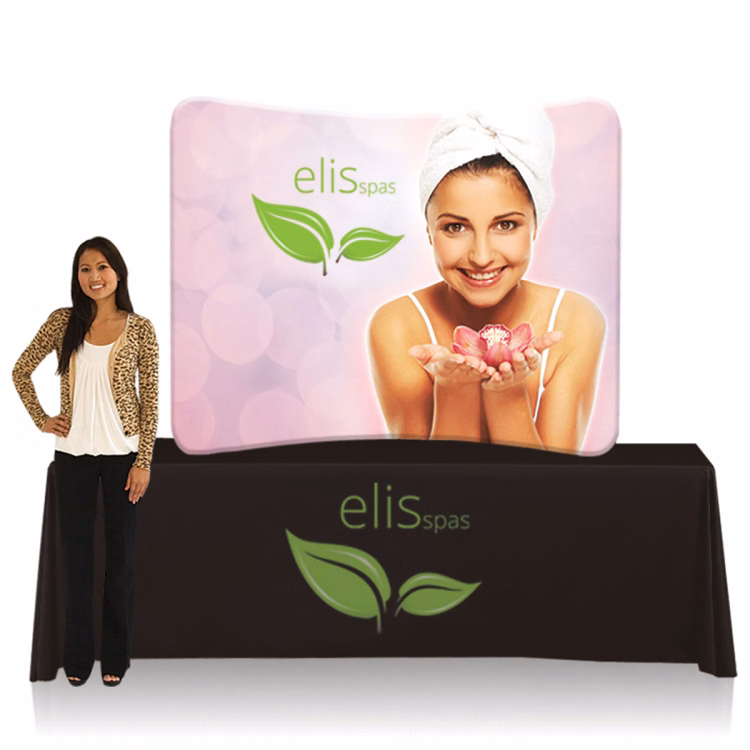 Easy Tube Curved Tabletop 6 ft. Double Sided