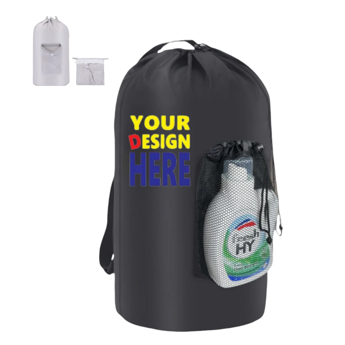 Oxford Laundry Bag Backpack With Shoulder 1