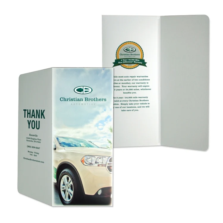 Digital Print Wallet-Style Folders - Custom Design Full Color Print 1