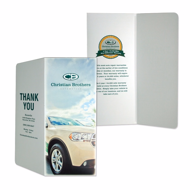 Digital Print Wallet-Style Folders - Custom Design Full Color Print