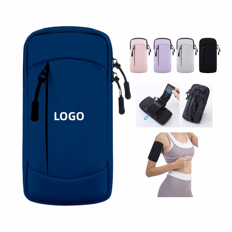 PU Dual-Layer Adjustable Sports Armband