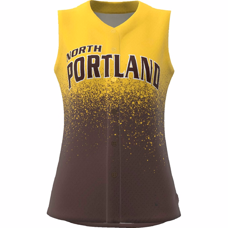 Rise Full Button Sleeveless Softball Jersey - Select