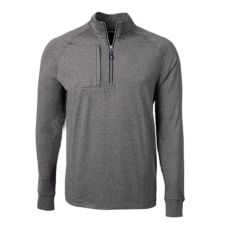 Cutter & Buck Adapt Eco Knit Heather Recycled Pullover, custom hoodie or sweatshirt with logo imprint 1