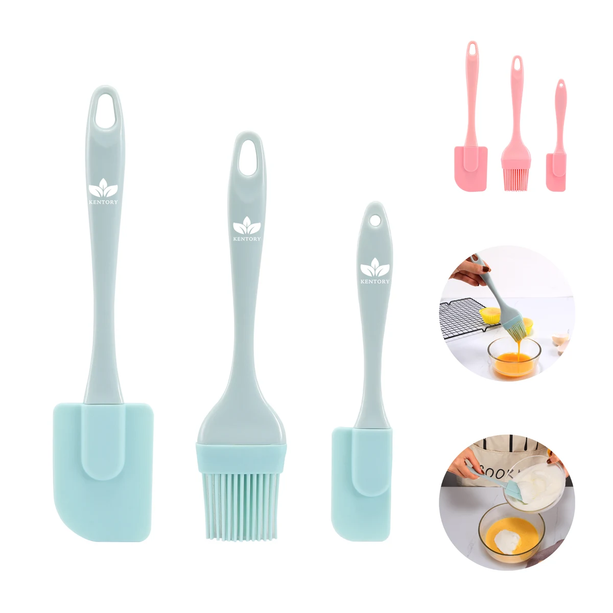Silicone Spatula Set 3 Pack Baking Utensils 1